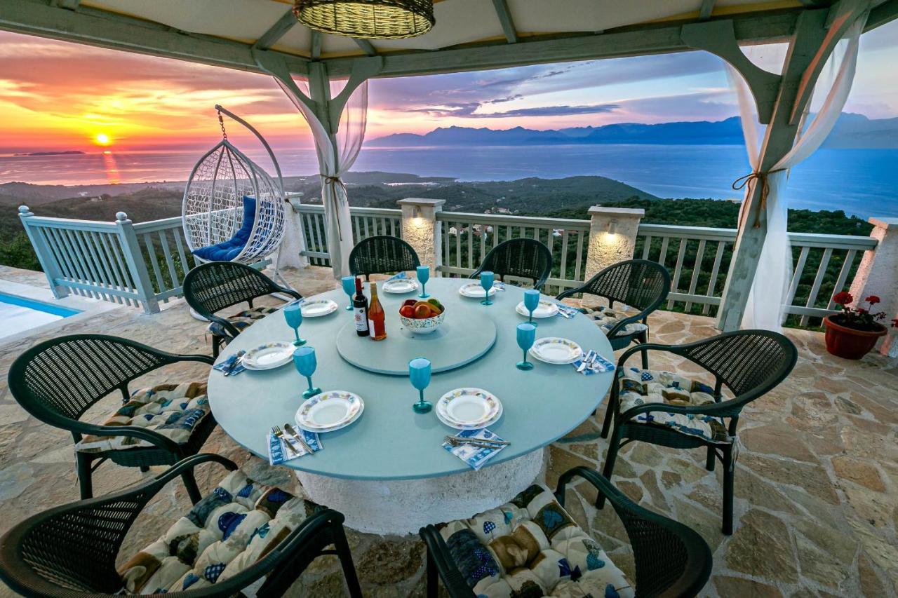 Villa Orizontas Corfu, Private Villa With Breathtaking Views Loutses Exterior foto