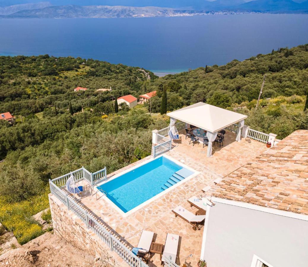 Villa Orizontas Corfu, Private Villa With Breathtaking Views Loutses Exterior foto