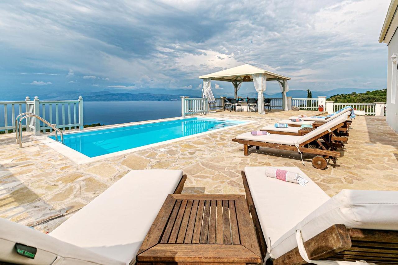 Villa Orizontas Corfu, Private Villa With Breathtaking Views Loutses Exterior foto