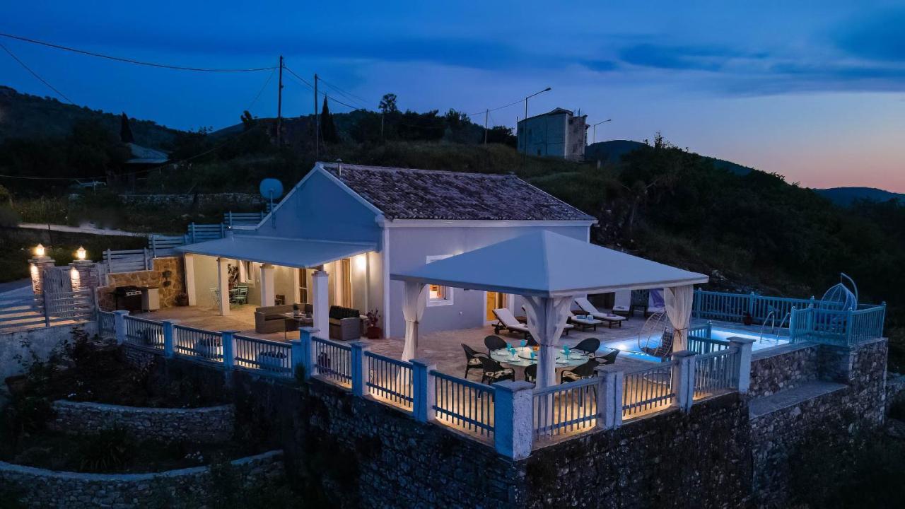 Villa Orizontas Corfu, Private Villa With Breathtaking Views Loutses Exterior foto